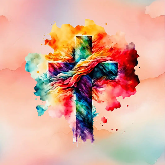 Christian Cross Coaster - JazzyCrafting