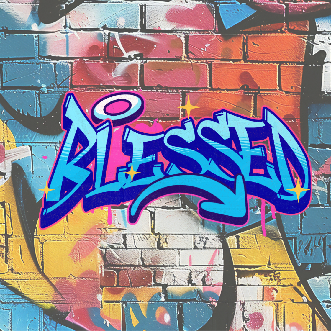 Graffiti Blessed Coaster