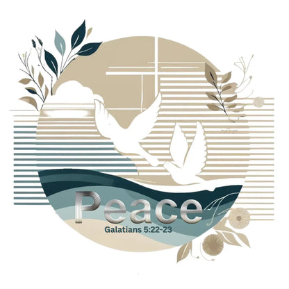 Fruit of the Spirt Peace, Coaster, Galatians 5:22-23 - JazzyCrafting