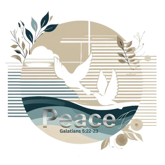 Fruit of the Spirt Peace, Coaster, Galatians 5:22-23 - JazzyCrafting