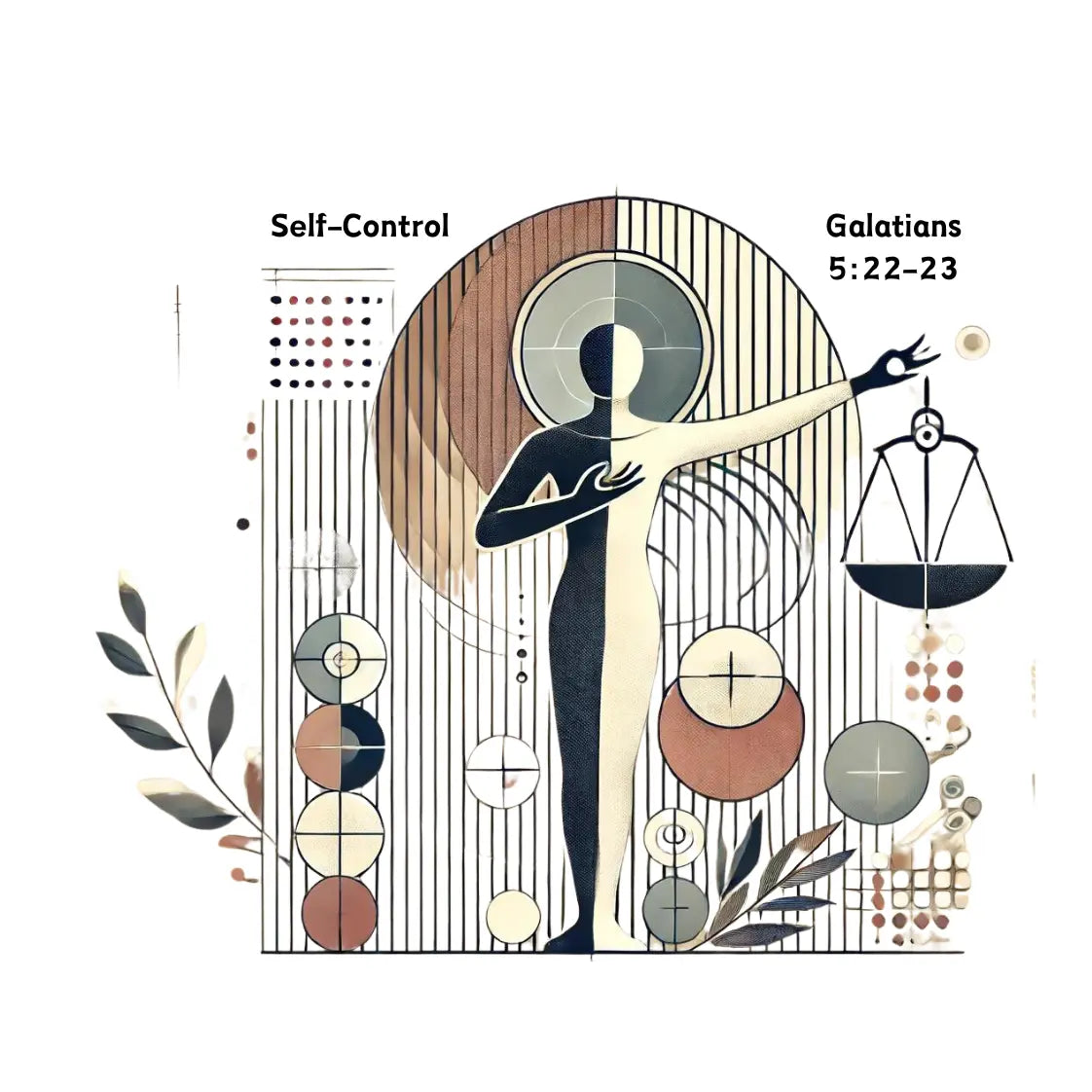 Fruit of the Spirt Self-control, Coaster, Galatians 5:22-23 - JazzyCrafting