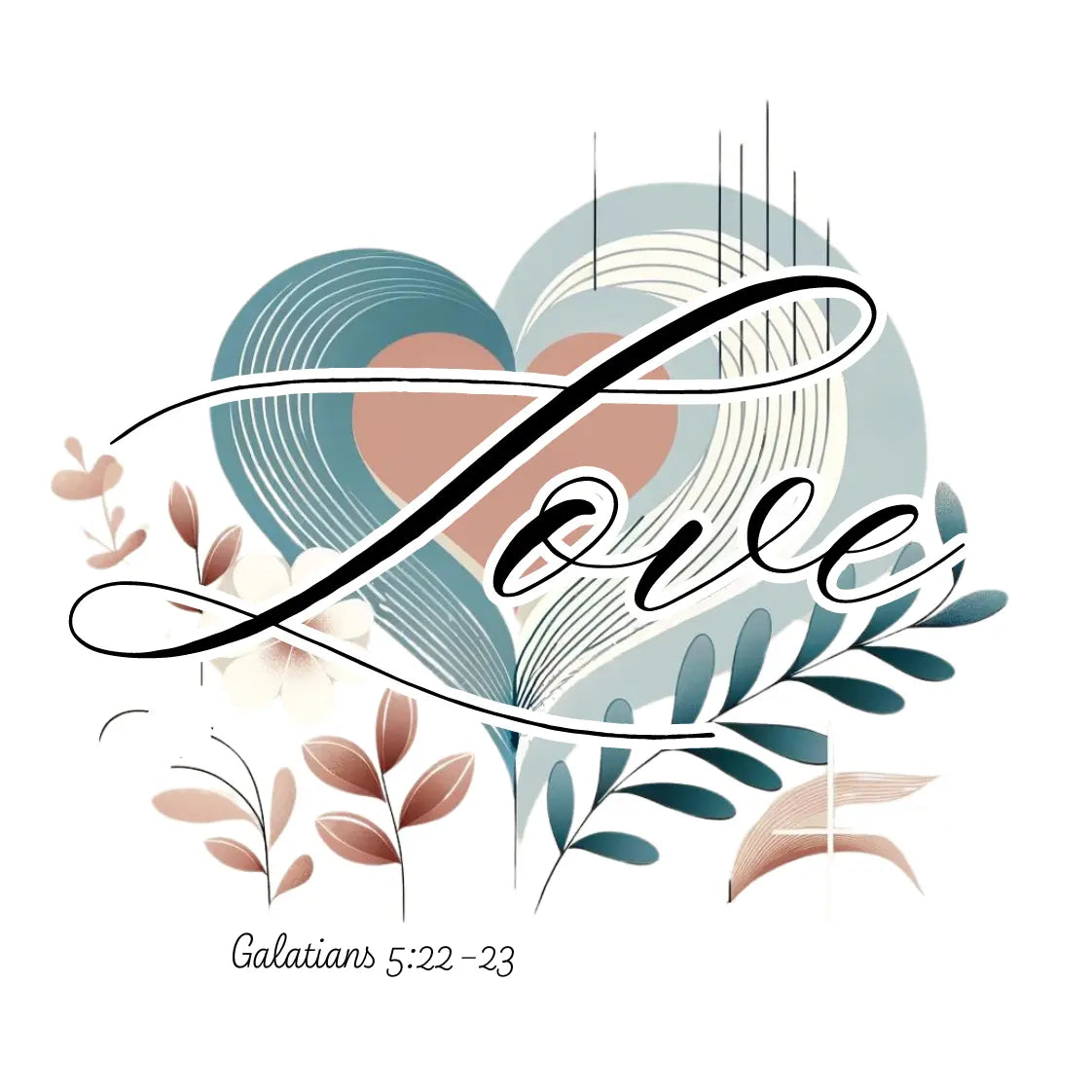 Fruit of the Spirt love, Coaster, Galatians 5:22-23 - JazzyCrafting
