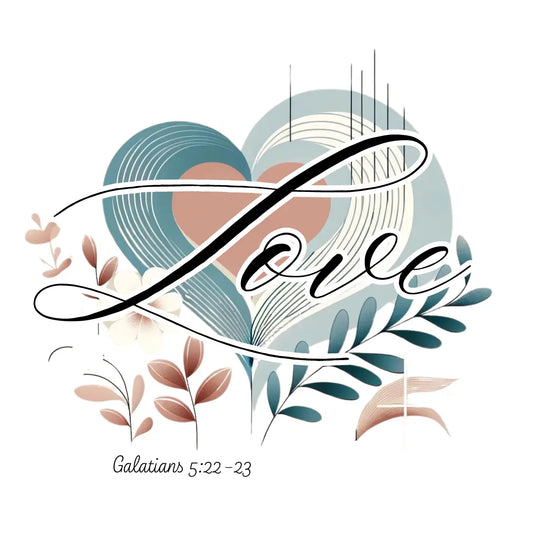 Fruit of the Spirt love, Coaster, Galatians 5:22-23 - JazzyCrafting