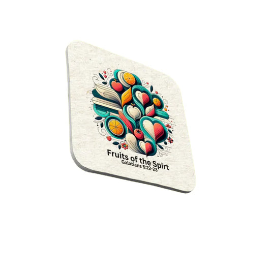 Fruit of the Spirt, Coaster, Galatians 5:22-23 - JazzyCrafting