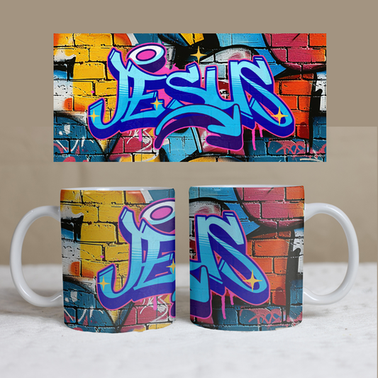 Graffiti Jesus Mug